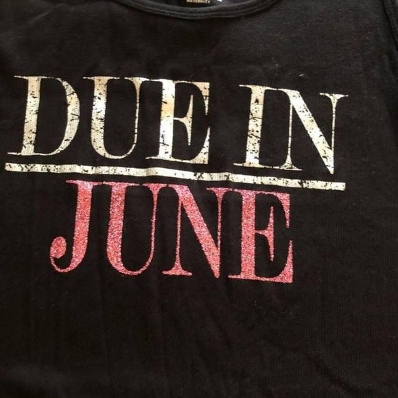 Motherhood Maternity Due in JUNE Tank Top - Picture 1 of 4